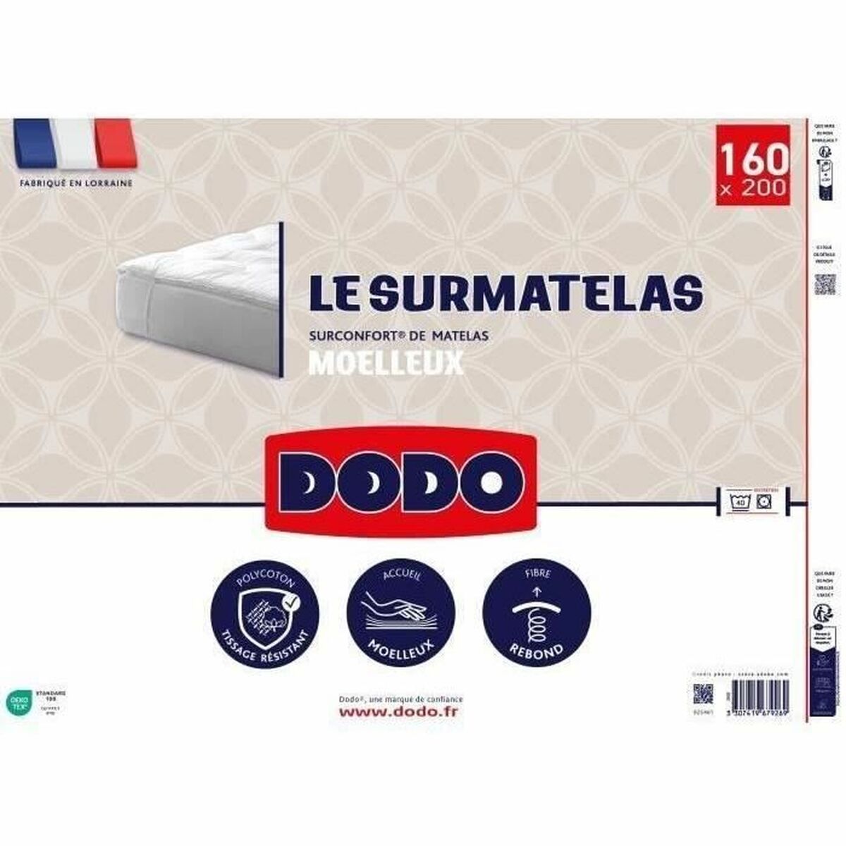 Mattress cover DODO 160 x 200 cm-1
