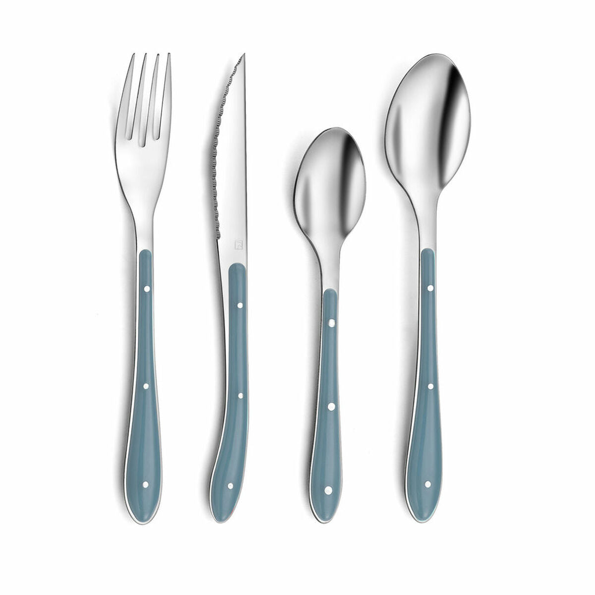 Cutlery Amefa Bistro Blue Metal (24 pcs)-0