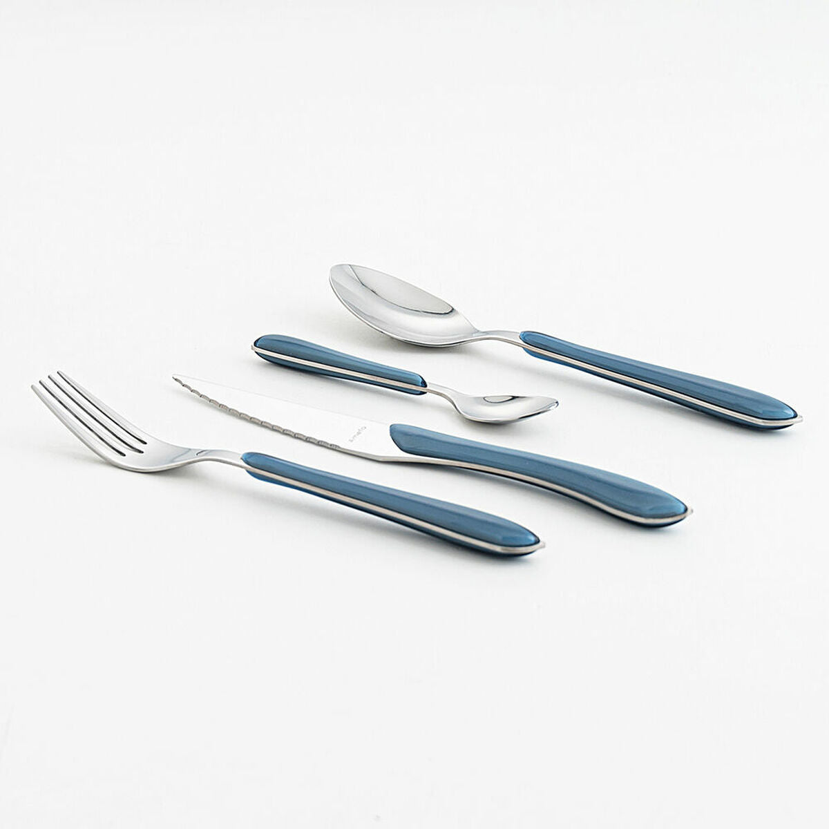 Cutlery Amefa Eclat Navy Blue Metal (24 pcs)-2