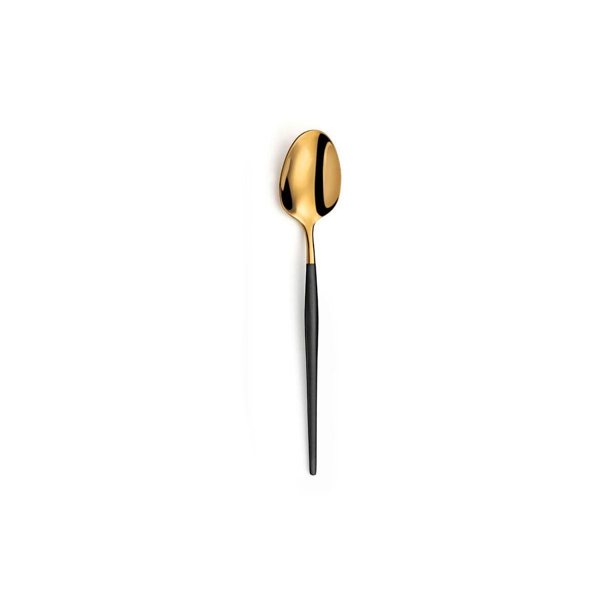 Set of Spoons Amefa Soprano Black Golden Metal Stainless steel Coffee 12 Units-0