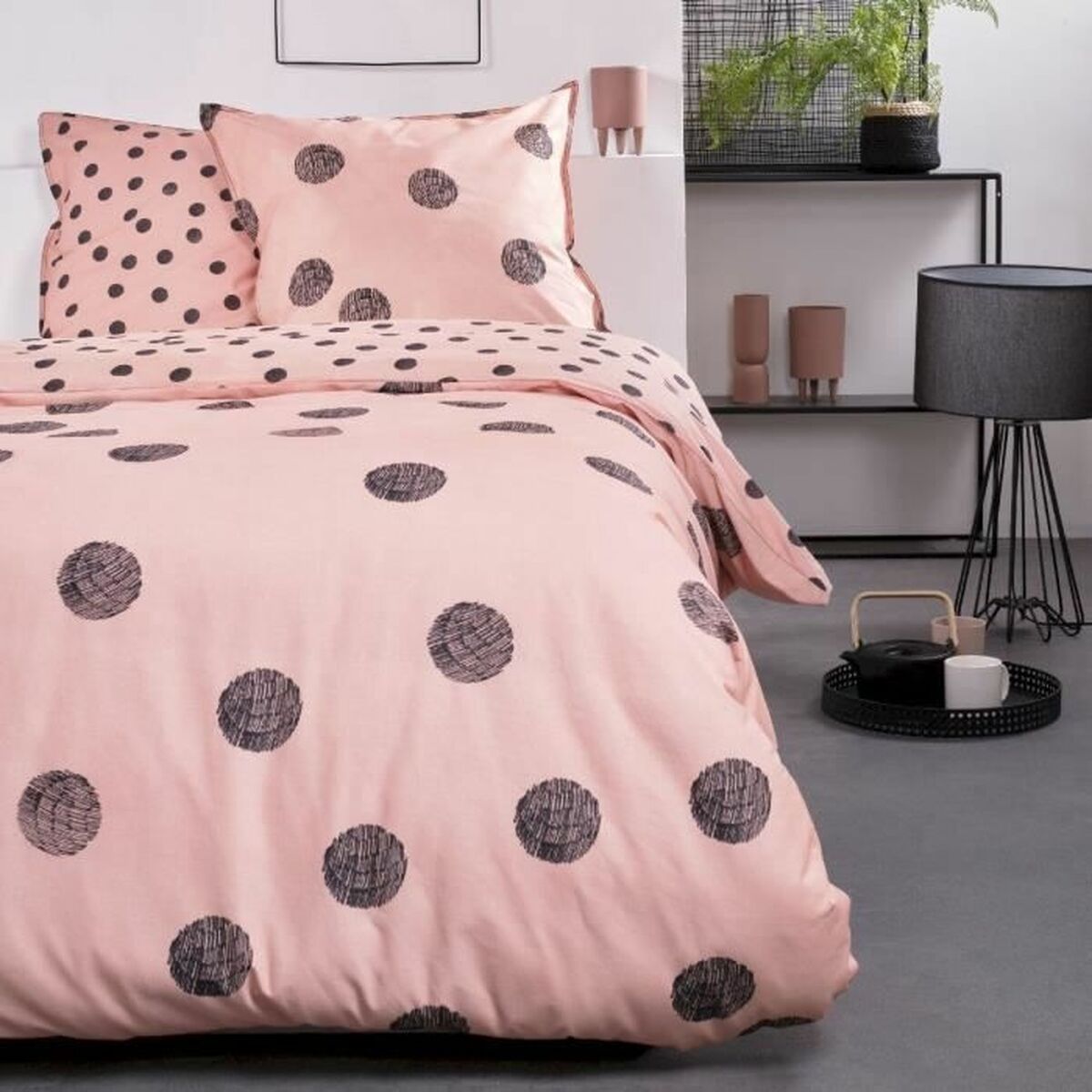 Duvet cover set TODAY Pink 240 x 220 cm 3 Pieces-0