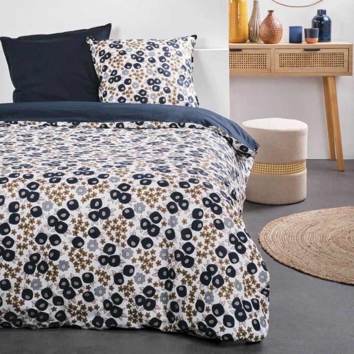 Duvet cover set TODAY little Navy Blue 220 x 240 cm 3 Pieces-0