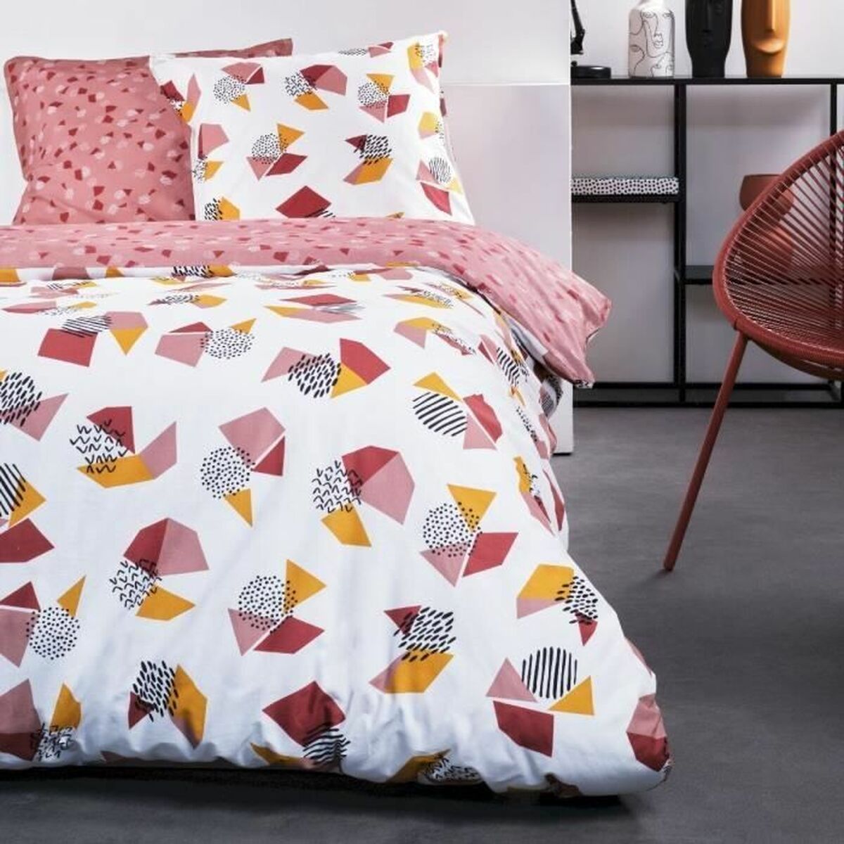 Duvet cover set TODAY Colours 220 x 240 cm White 3 Pieces-0