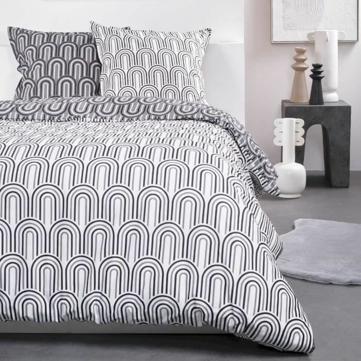 Duvet cover set TODAY White 240 x 220 cm 3 Pieces-0