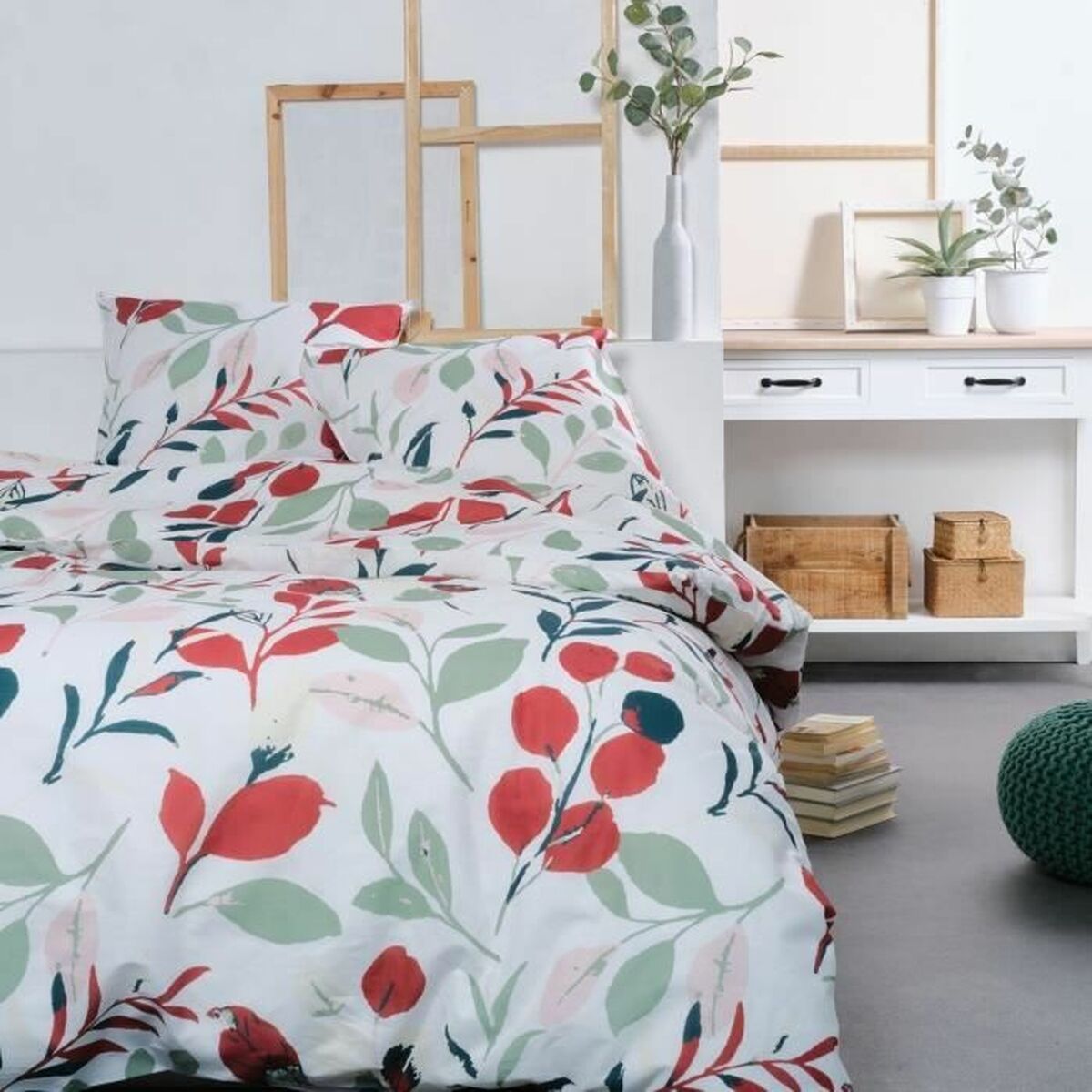Duvet cover set TODAY White 260 x 240 cm 3 Pieces-0