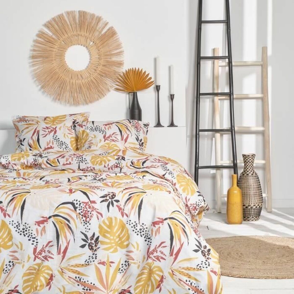 Duvet cover set TODAY White 240 x 220 cm 3 Pieces-0