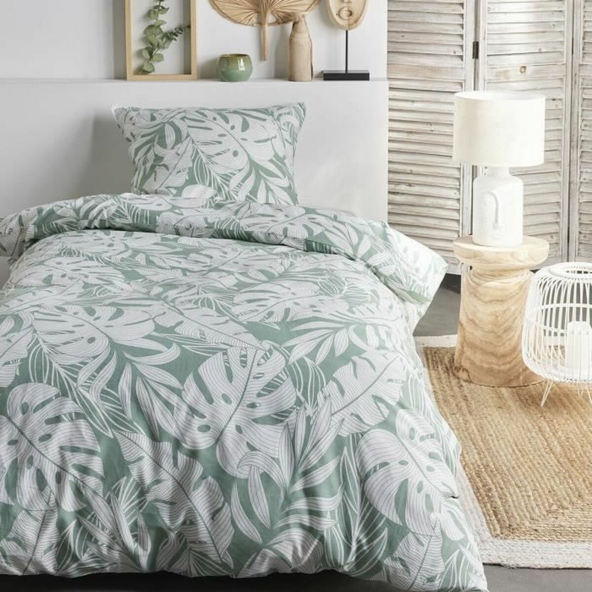 Duvet cover set TODAY Jungle leav 220 x 240 cm 3 Pieces-0