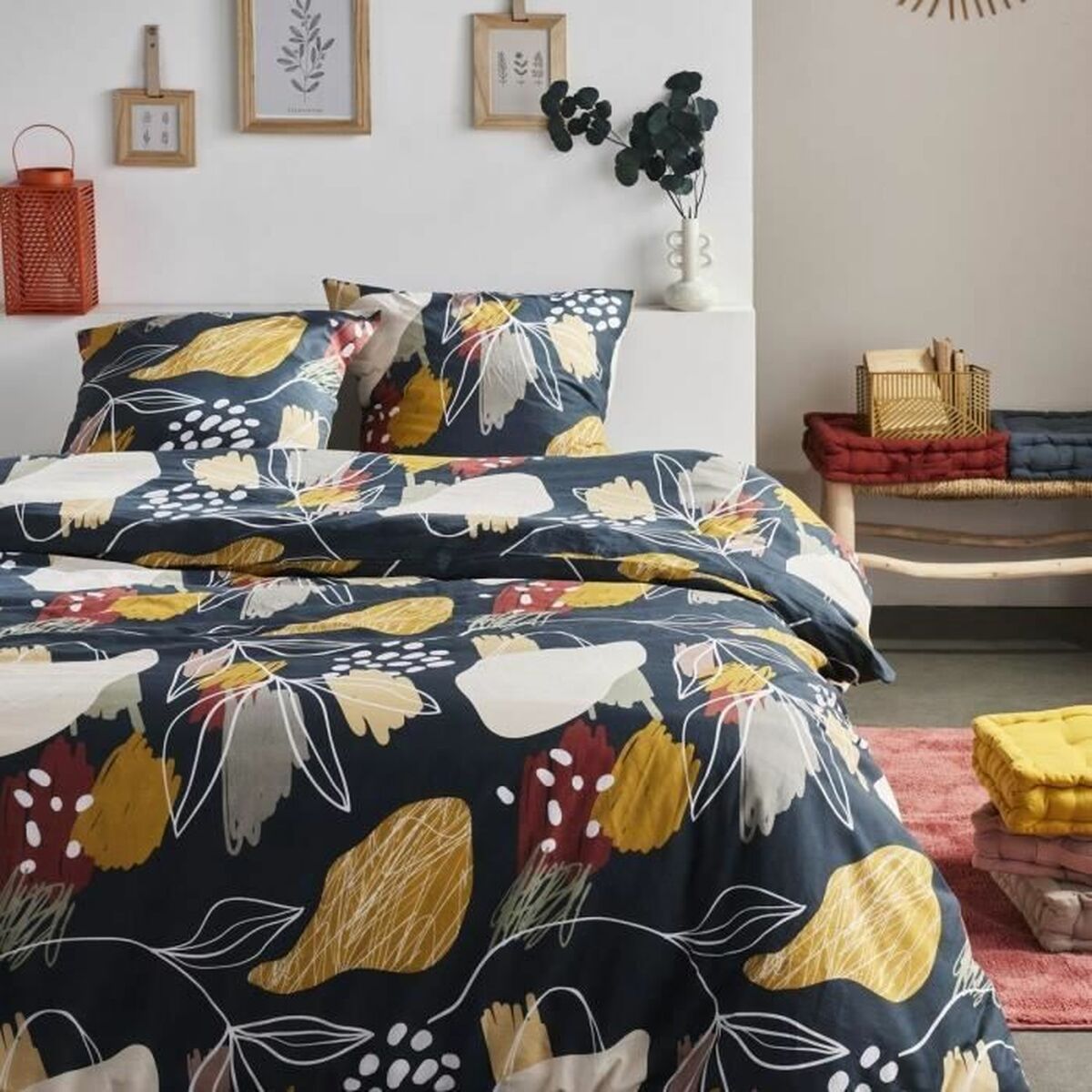 Duvet cover set TODAY Grey 240 x 220 cm 3 Pieces-0