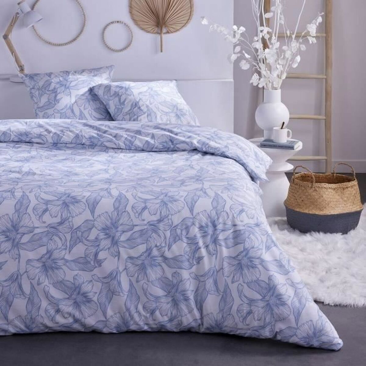 Duvet cover set TODAY Blue 240 x 220 cm 3 Pieces-0