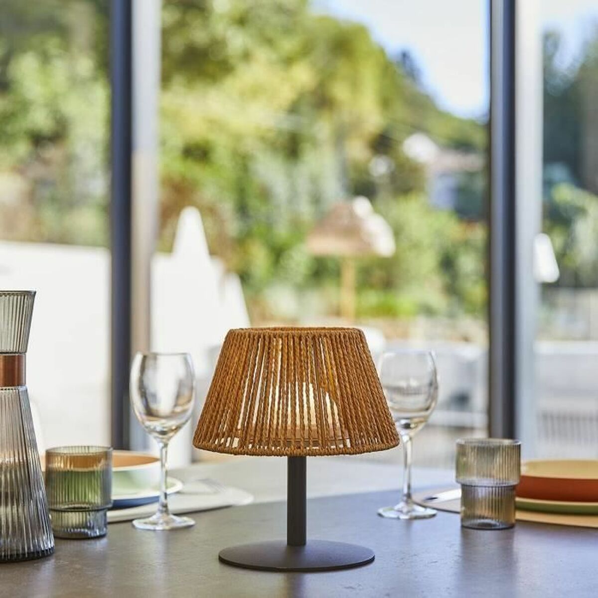 LEDlamp Lumisky Standy Mini Raffy Brown Plastic-4