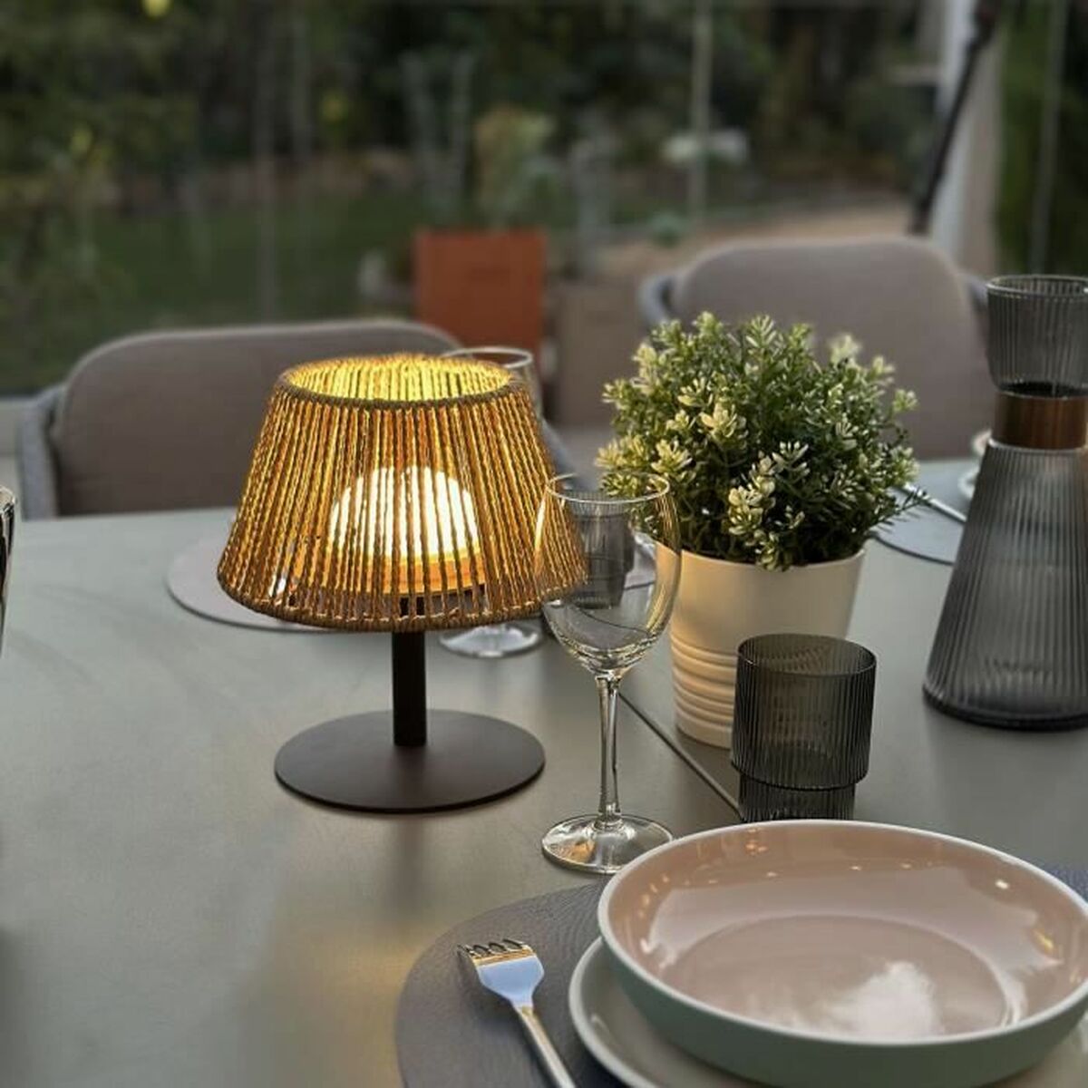 LEDlamp Lumisky Standy Mini Raffy Brown Plastic-1
