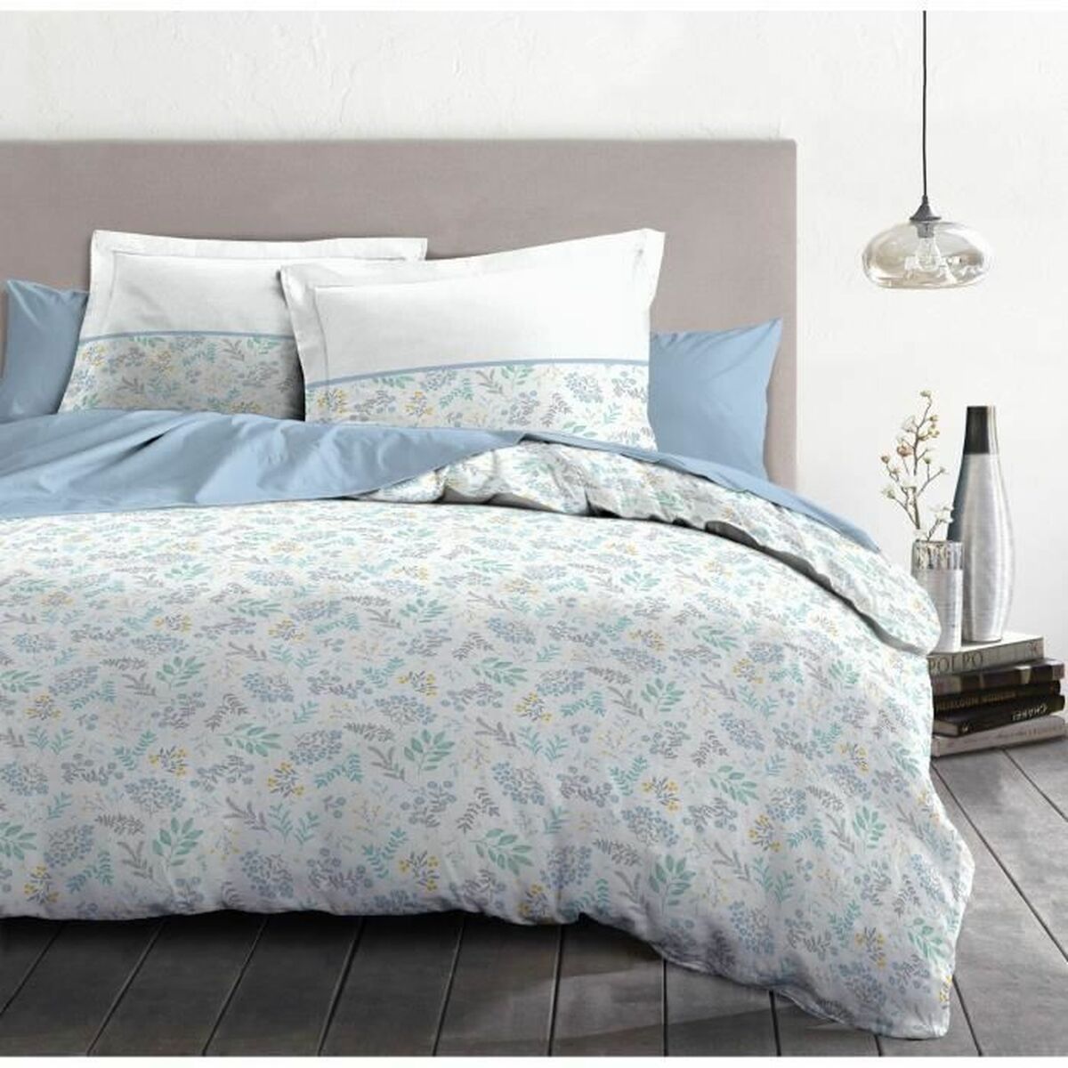 Duvet cover set HOME LINGE PASSION Blue 240 x 260 cm 3 Pieces-3