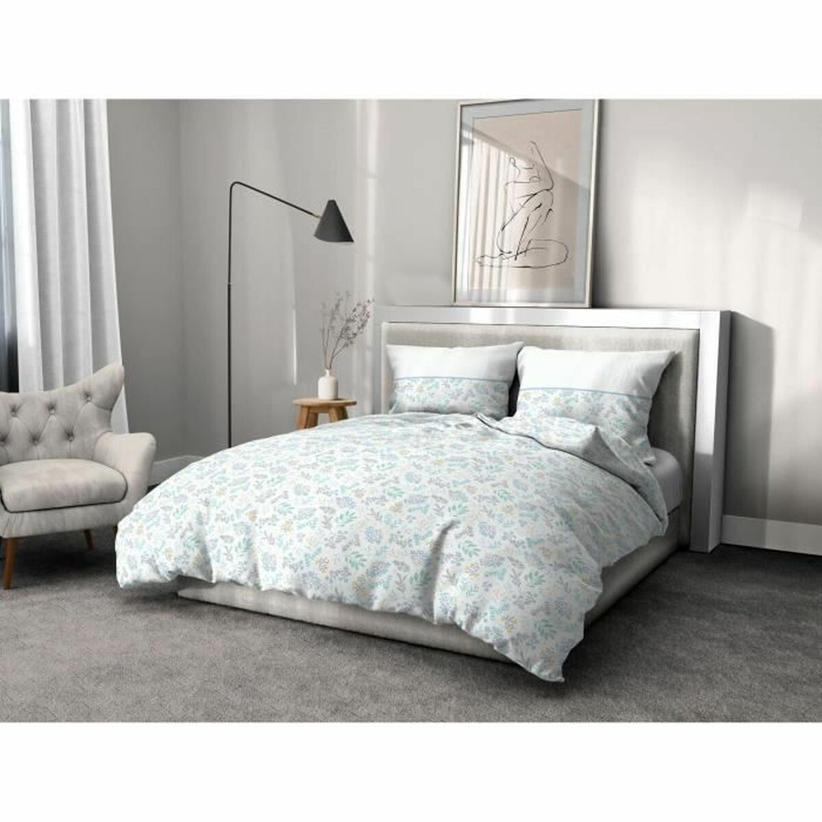 Duvet cover set HOME LINGE PASSION Blue 240 x 260 cm 3 Pieces-0