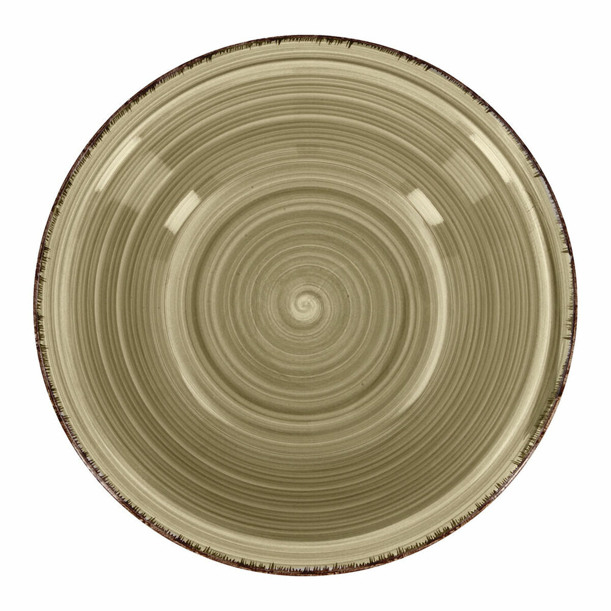 Salad Bowl Quid Vita Natura Ceramic Green (6 Units) (Pack 6x)-0