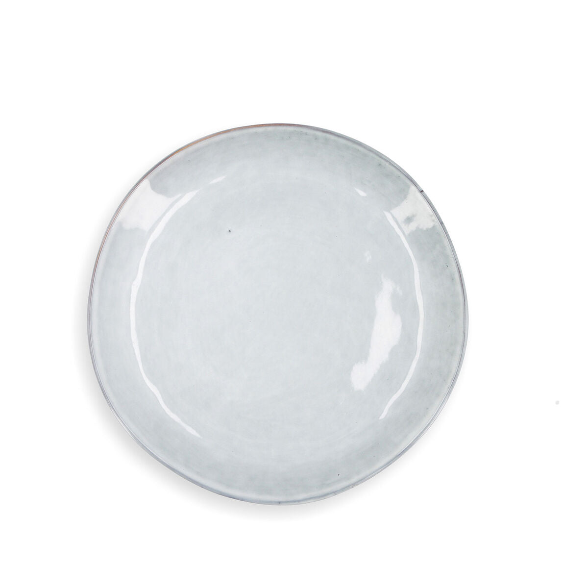 Flat Plate Quid Boreal Blue Ceramic 27 cm (4 Units)-0