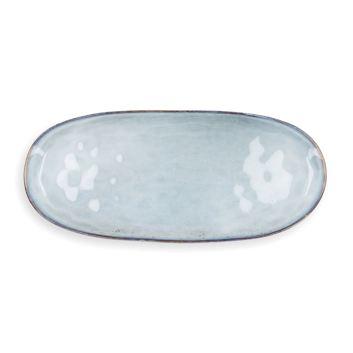 Serving Platter Quid Boreal Blue Ceramic 36 x 16 cm (2 Units) (Pack 2x)-0