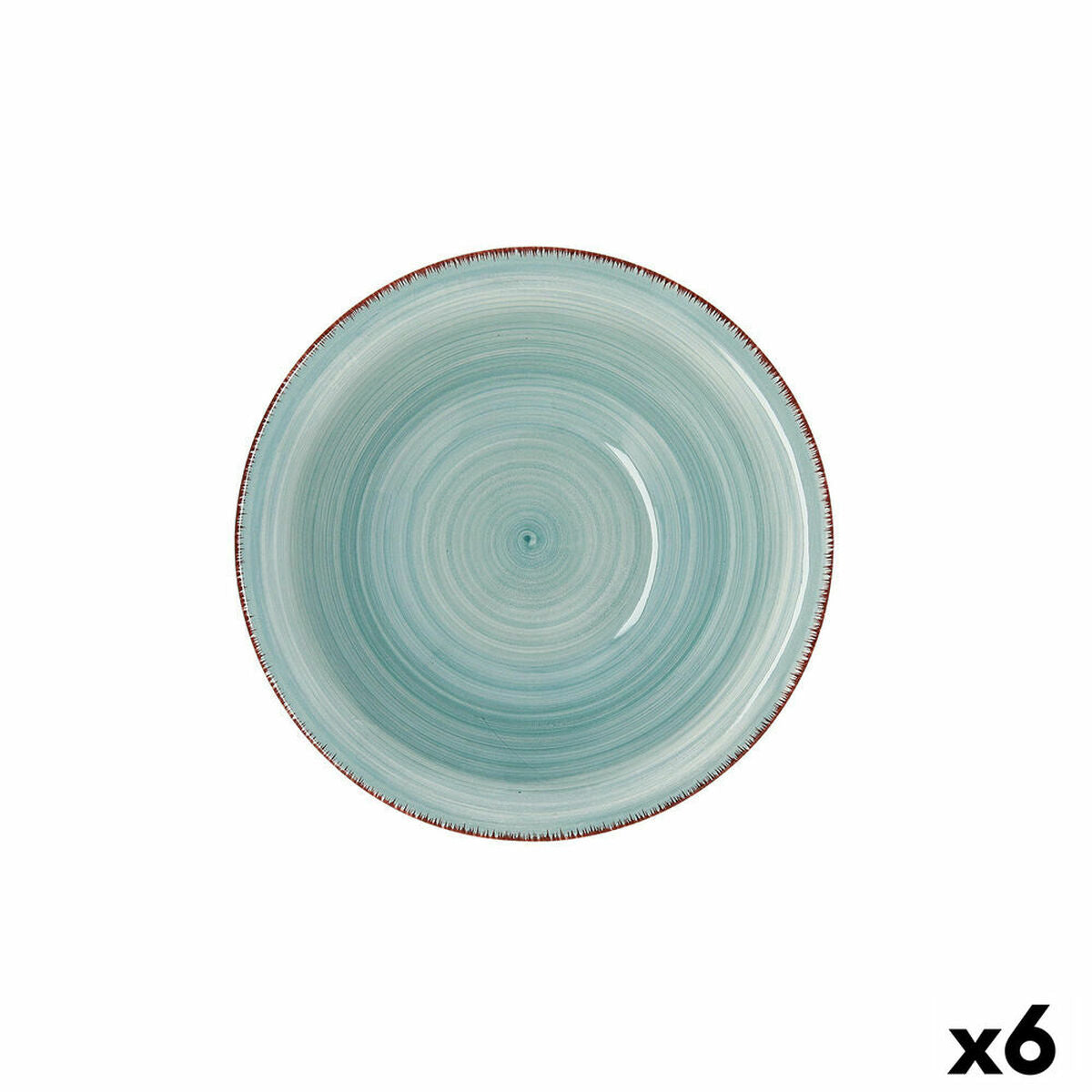 Bowl Quid Vita Aqua Ceramic Blue Ø 18 cm (6 Units)-2