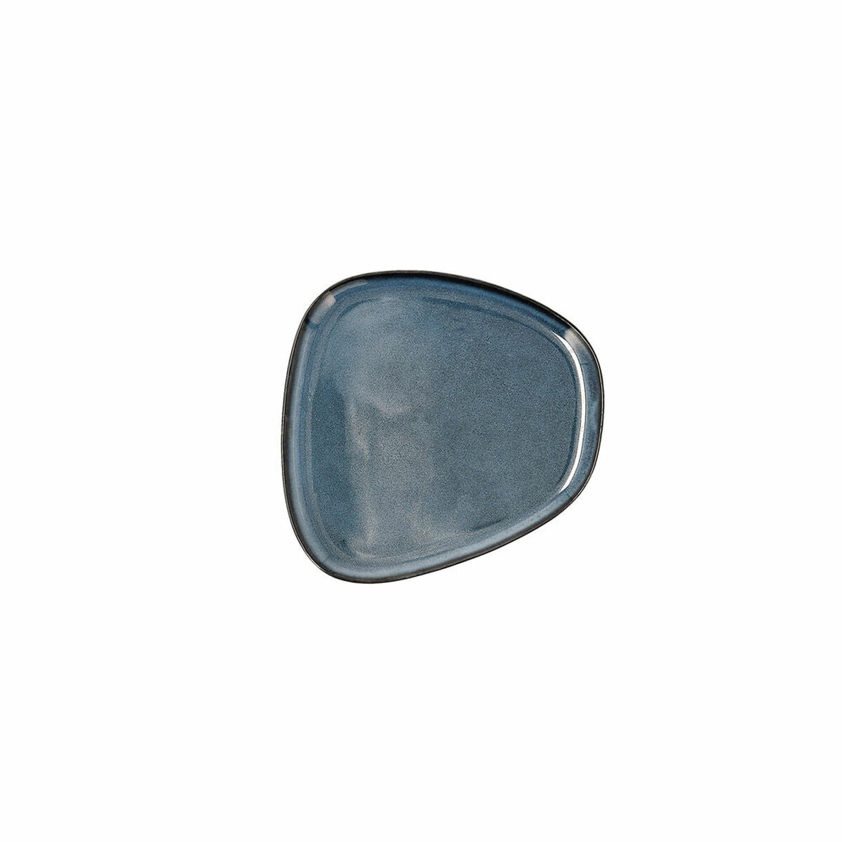 Flat plate Bidasoa Ikonic Ceramic Blue (14 x 13,6 x 0,8 cm) (Pack 12x)-0