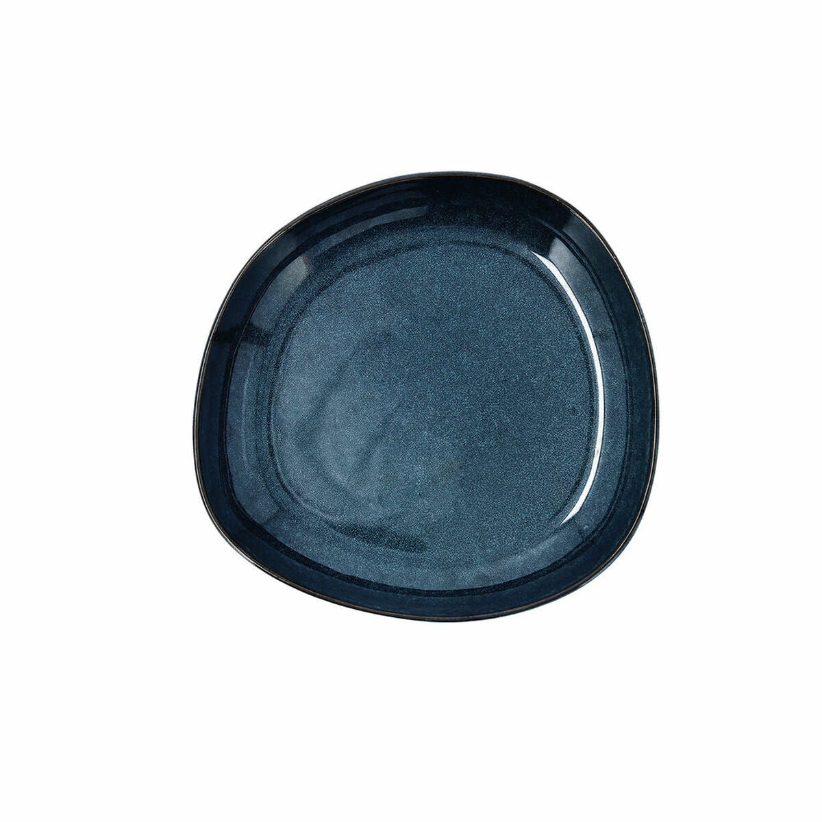 Deep Plate Bidasoa Ikonic Ceramic Blue (20,5 x 19,5 x 3,3 cm) (Pack 6x)-0
