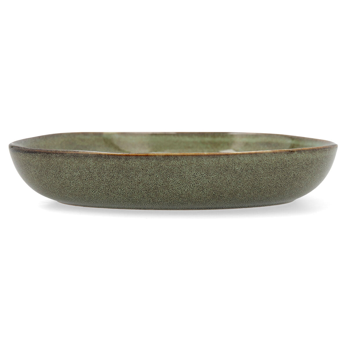 Deep Plate Bidasoa Ikonic Ceramic Green (20,5 x 19,5 cm) (Pack 6x)-1