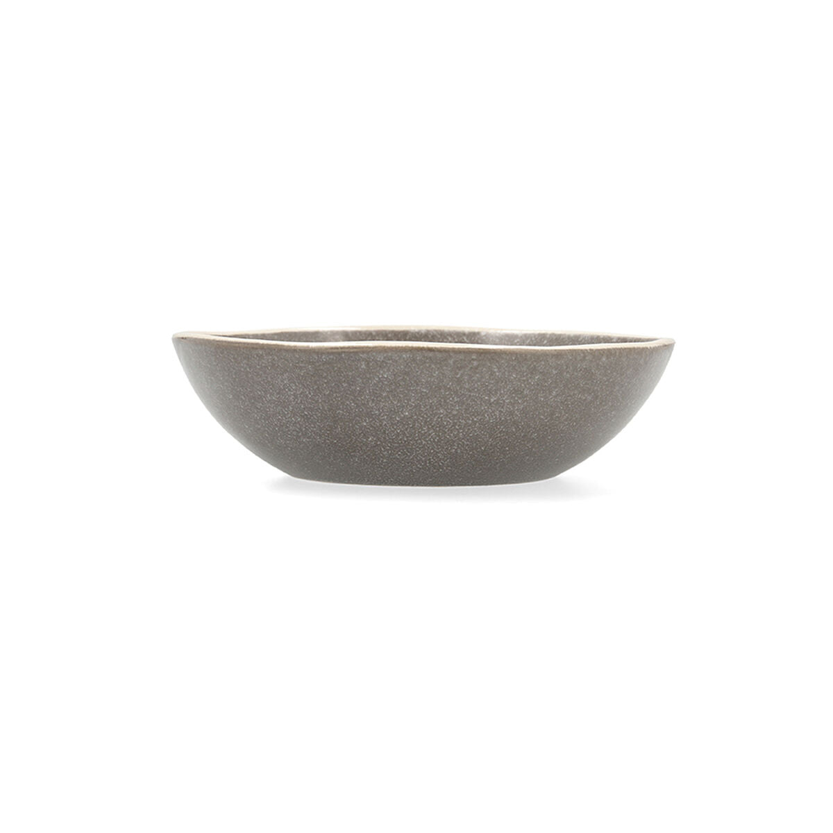 Deep Plate Bidasoa Gio Ceramic Grey 19 cm (6 Units)-2