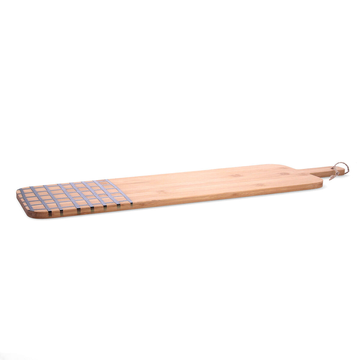 Serving board Bidasoa Zigzag Brown Wood 55 x 16 x 1 cm-0