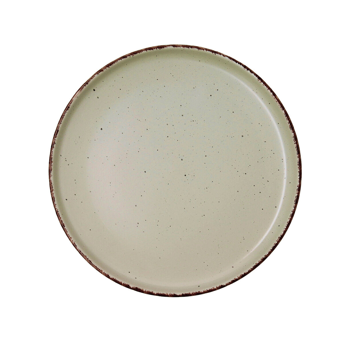 Flat Plate Quid Duna Green Ceramic 26,5 x 2,8 cm (6 Units)-1