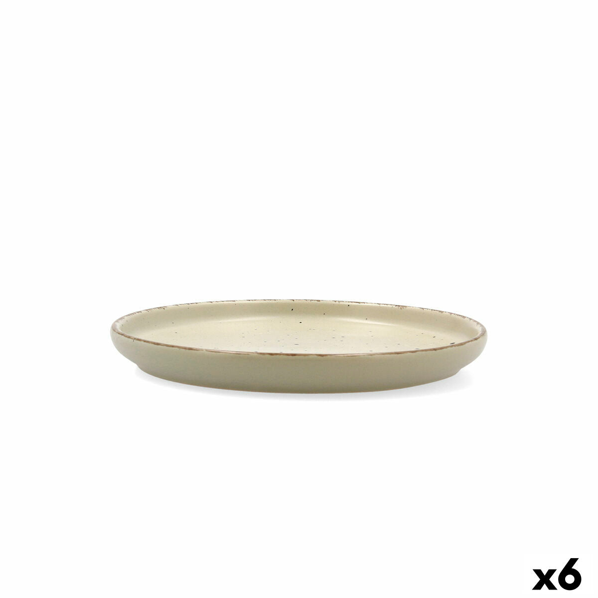 Dessert dish Quid Duna Green Ceramic 20 x 2,5 cm (6 Units)-0