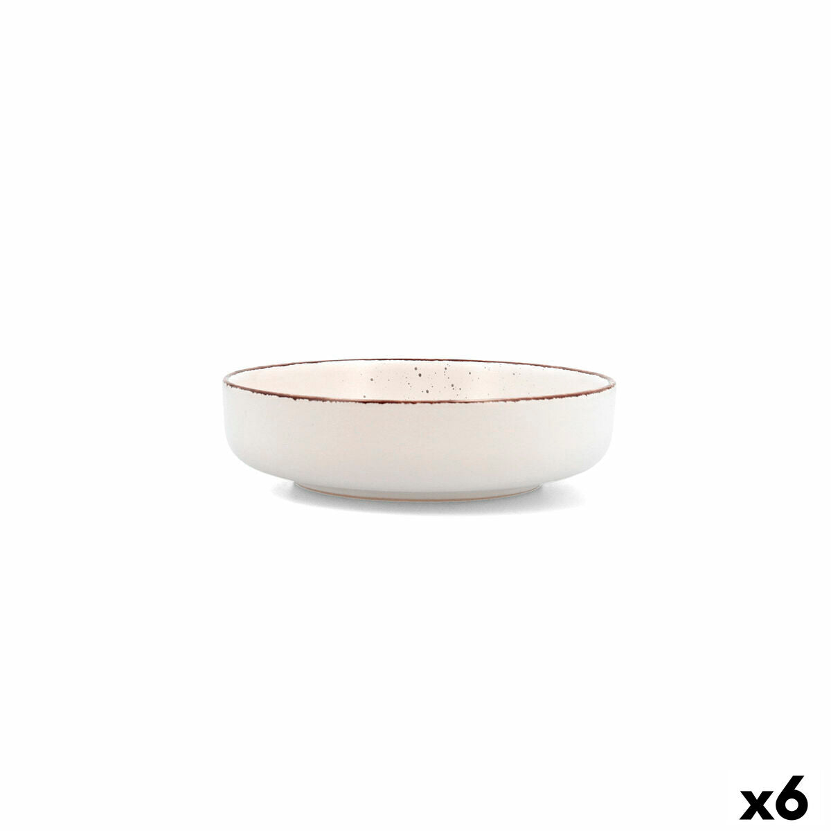 Deep Plate Quid Duna Beige Ceramic 18,5 x 5,3 cm (6 Units)-0