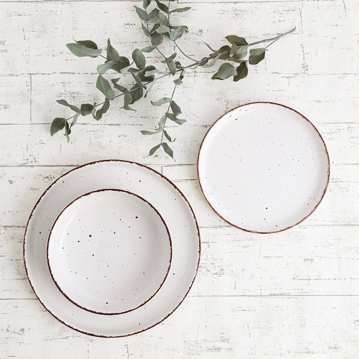 Dinnerware Set Quid Duna Beige Ceramic 12 Pieces-3