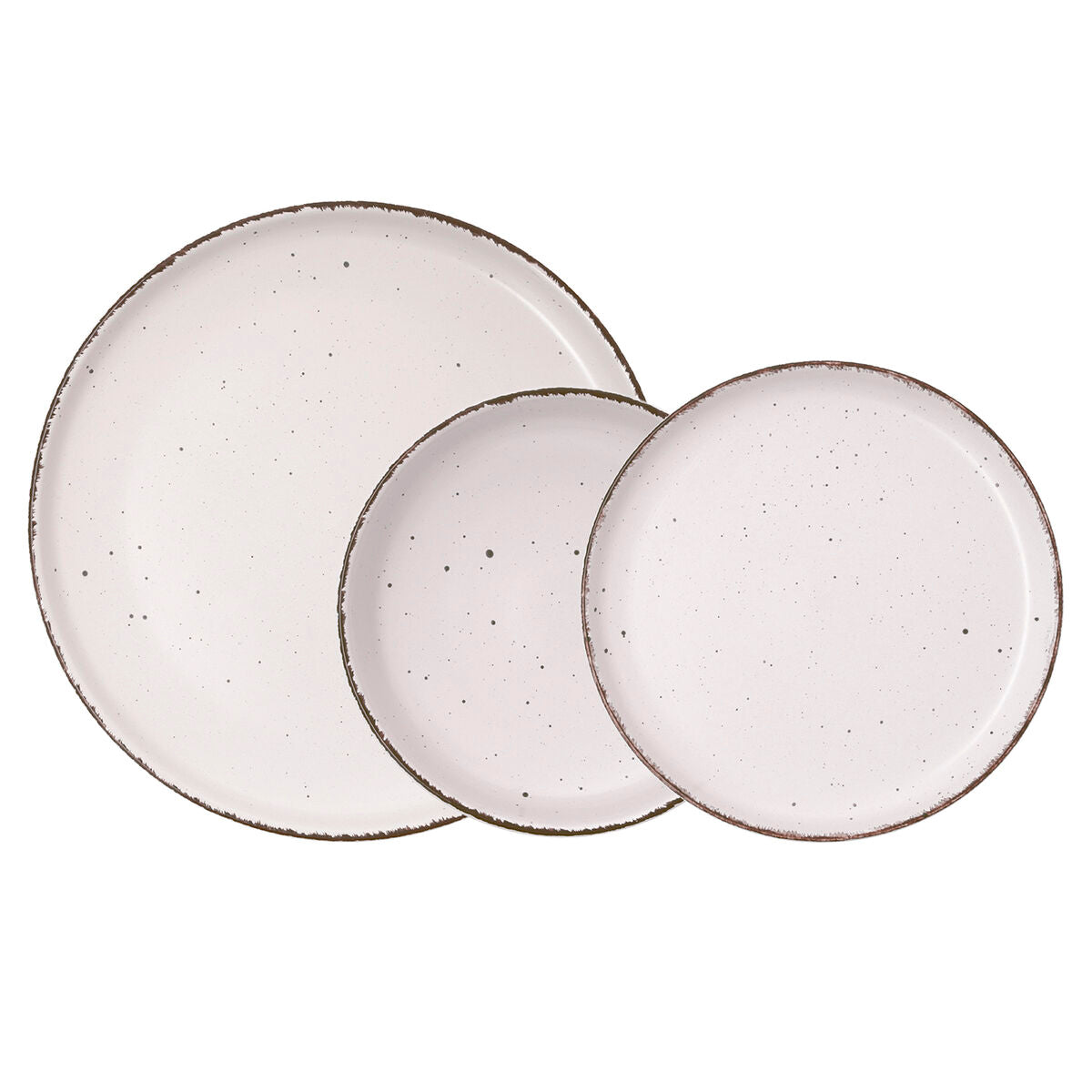 Dinnerware Set Quid Duna Beige Ceramic 12 Pieces-0