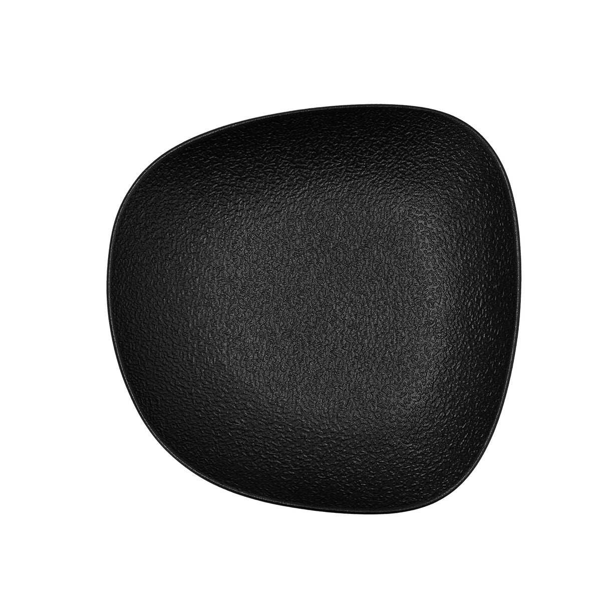 Deep Plate Bidasoa Fosil Black Ceramic Squared 21,9 x 21,7 x 4,8 cm (6 Units)-2