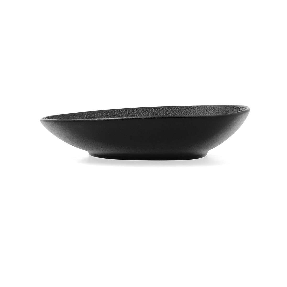 Deep Plate Bidasoa Fosil Black Ceramic Squared 21,9 x 21,7 x 4,8 cm (6 Units)-1