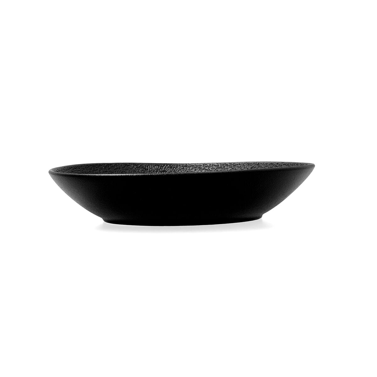 Deep Plate Bidasoa Fosil Black Ceramic Oval 22 x 19,6 x 4,5 cm (6 Units)-1