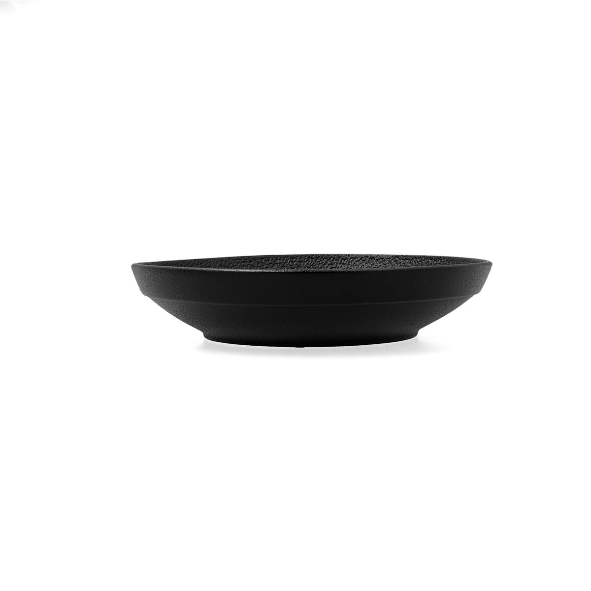 Deep Plate Bidasoa Fosil White Black Ceramic 21 x 21 x 4,7 cm (6 Units)-1