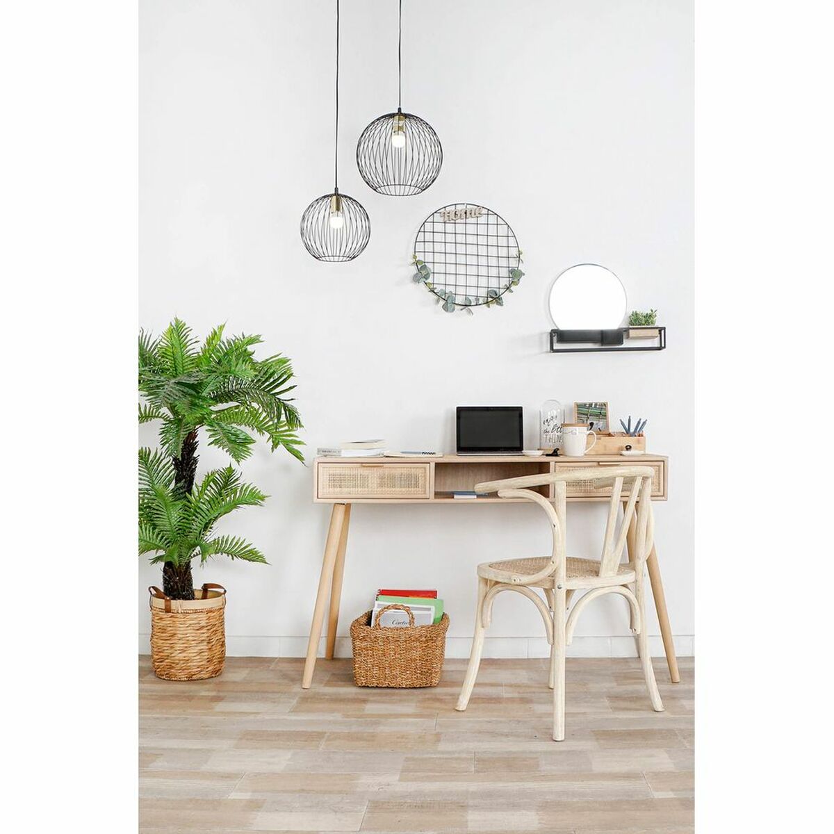 Dining Chair DKD Home Decor White 56 x 50 x 76 cm-3