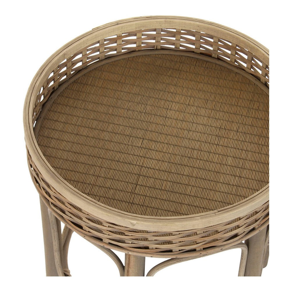 Side table DKD Home Decor 8424001811281 49 x 49 x 55 cm Natural-3