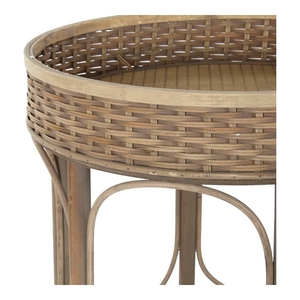 Side table DKD Home Decor 8424001811281 49 x 49 x 55 cm Natural-2