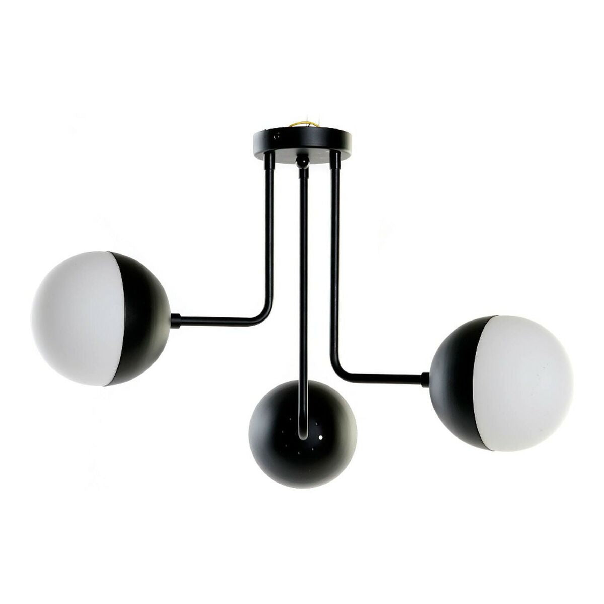 Ceiling Light DKD Home Decor White Black Metal Crystal 220 V 50 W (61 x 58 x 46 cm)-0