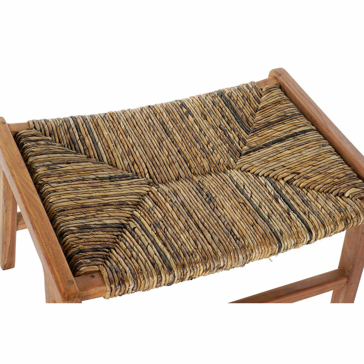 Bench DKD Home Decor 65 x 47 x 40 cm Natural Teak Plastic Light brown-2