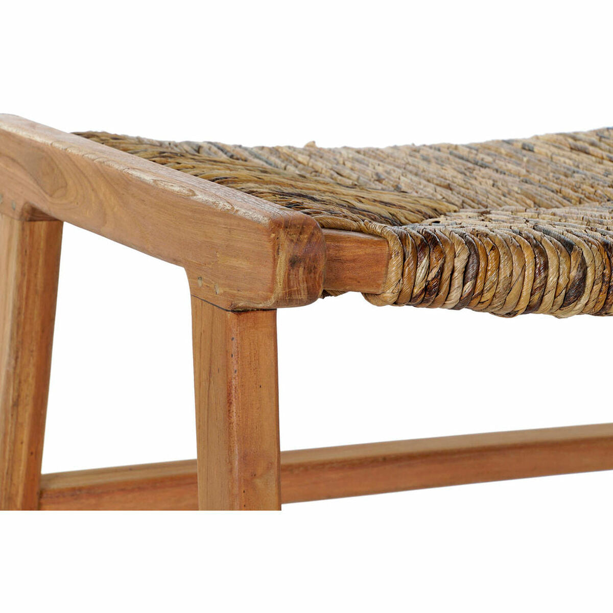 Bench DKD Home Decor 65 x 47 x 40 cm Natural Teak Plastic Light brown-1