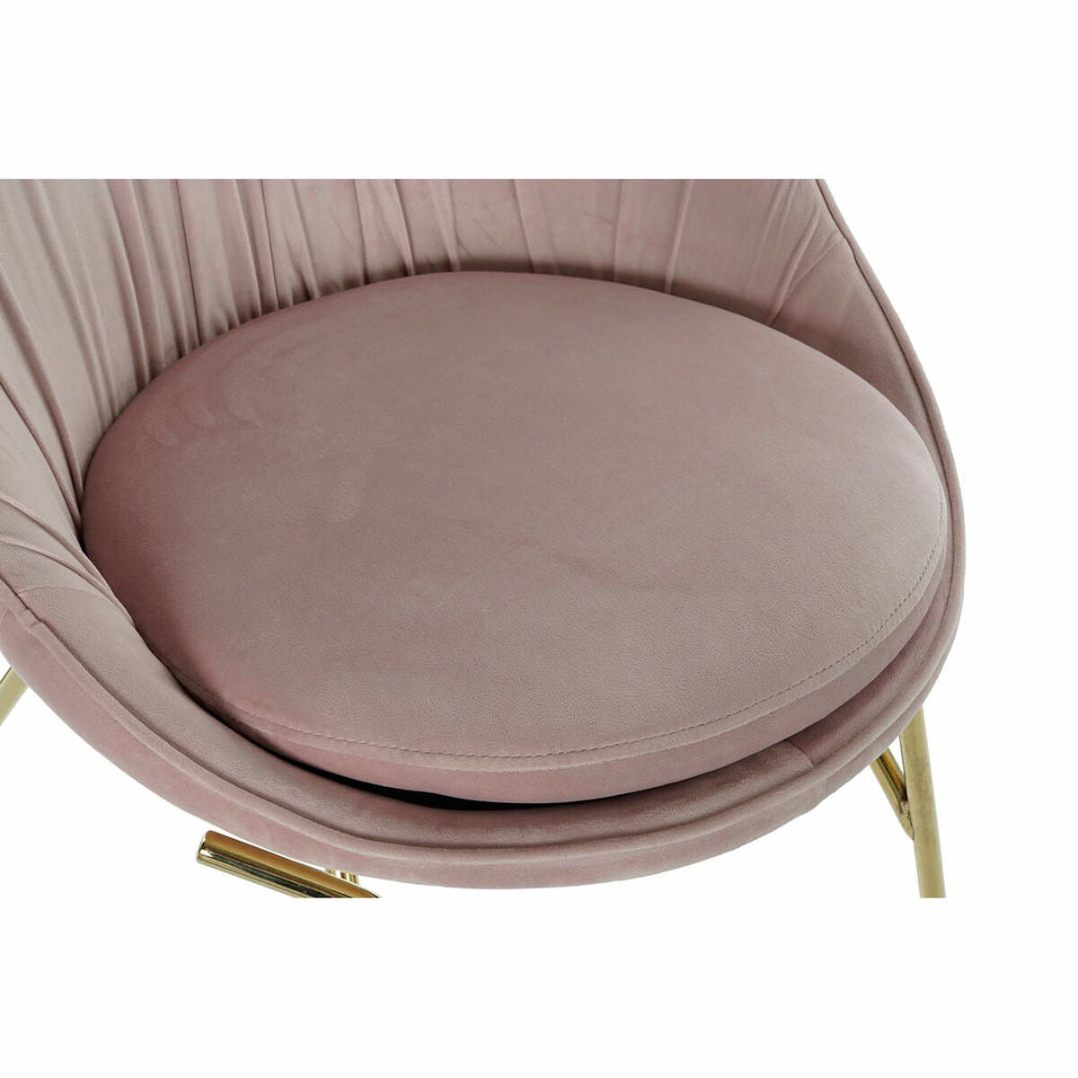 Dining Chair DKD Home Decor Pink Golden 60 x 60 x 85 cm-3