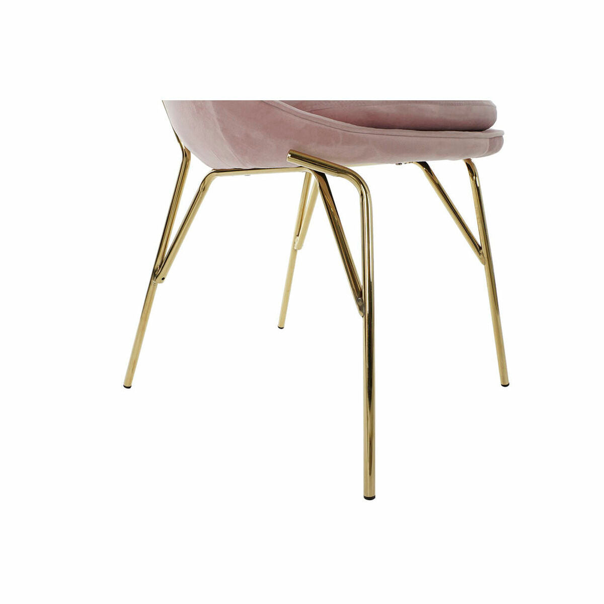 Dining Chair DKD Home Decor Pink Golden 60 x 60 x 85 cm-1