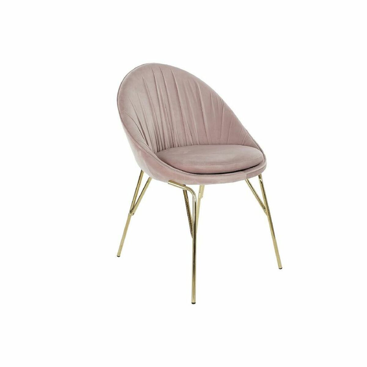 Dining Chair DKD Home Decor Pink Golden 60 x 60 x 85 cm-0