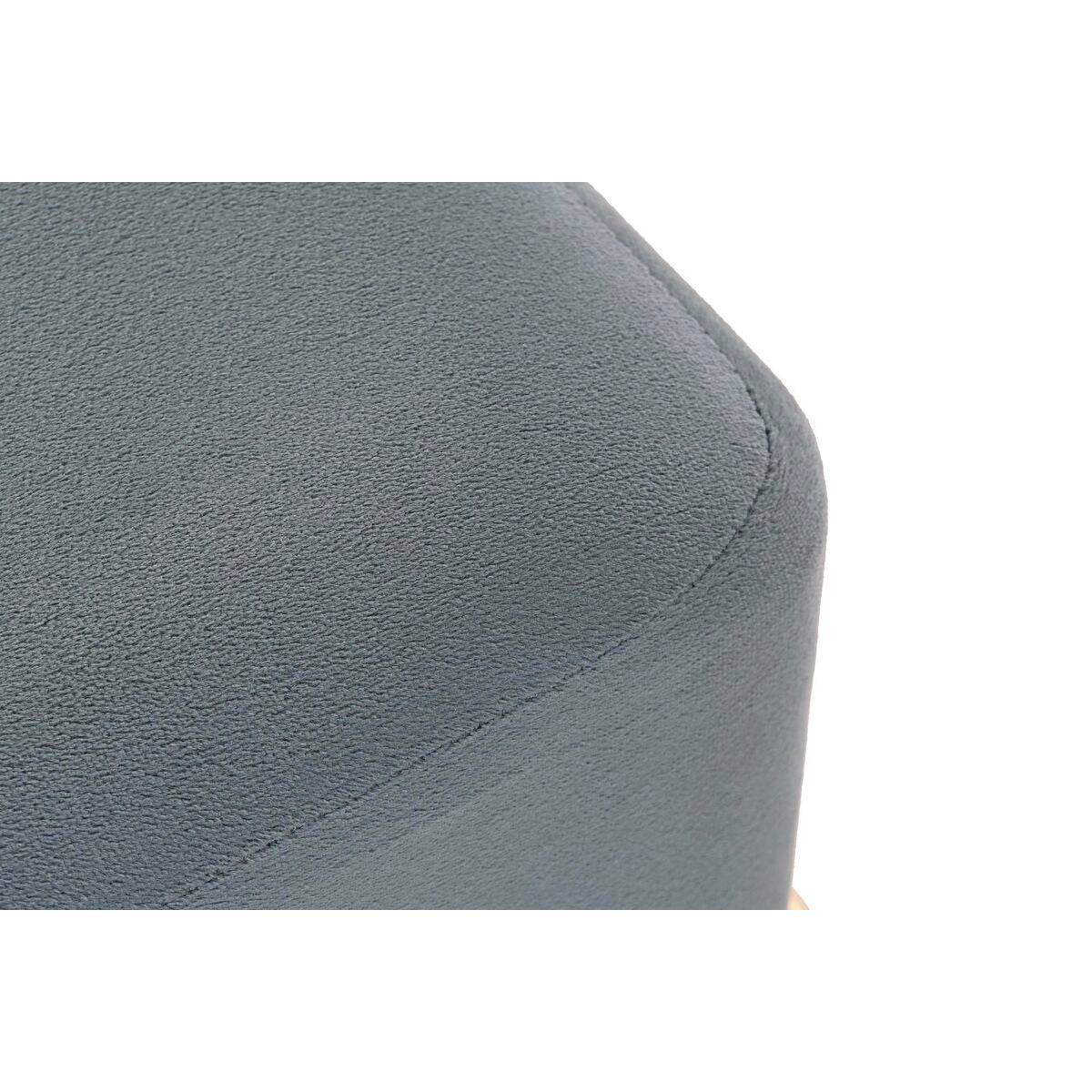 Bench DKD Home Decor 8424001850921 Blue Multicolour Golden Foam Metal MDF Wood 42 x 42 x 38 cm-3