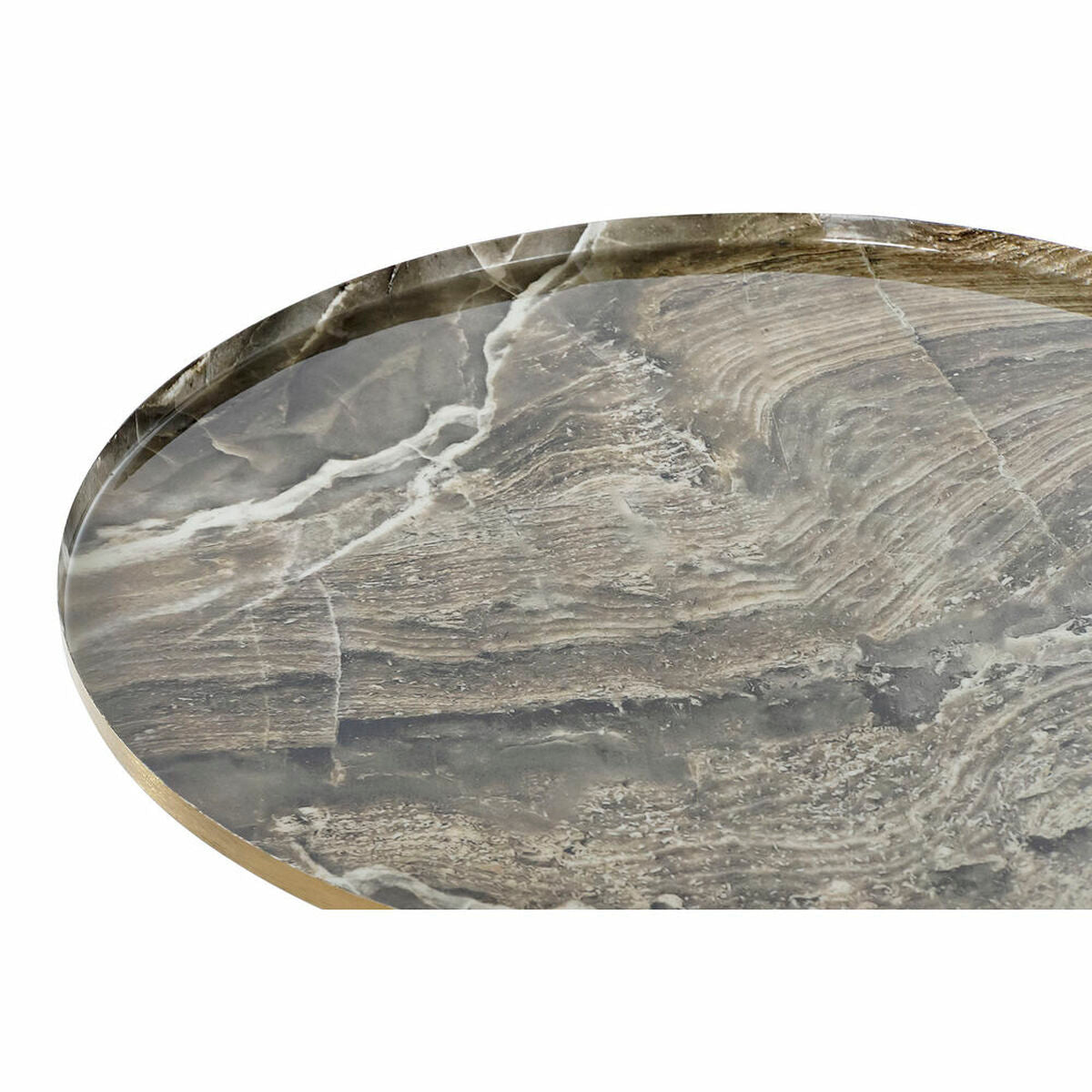 Console DKD Home Decor Brown Golden Aluminium 51 x 51 x 51 cm-1