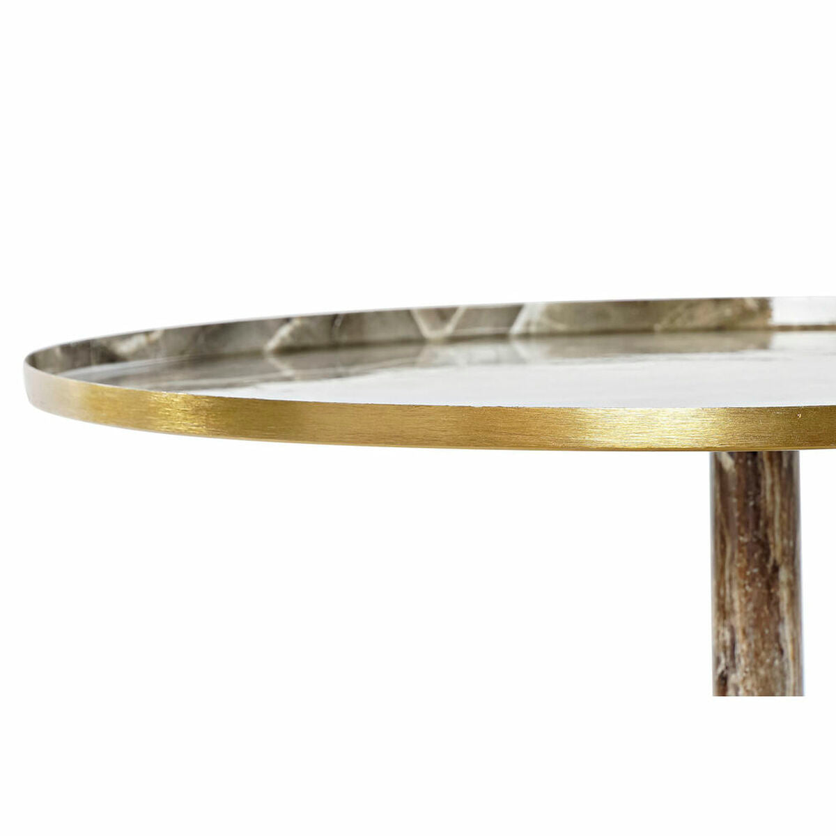 Console DKD Home Decor Brown Golden Aluminium 51 x 51 x 51 cm-2
