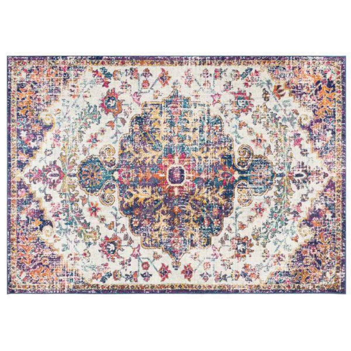 Carpet DKD Home Decor Cotton Multicolour Chenille (120 x 180 x 1 cm)-0
