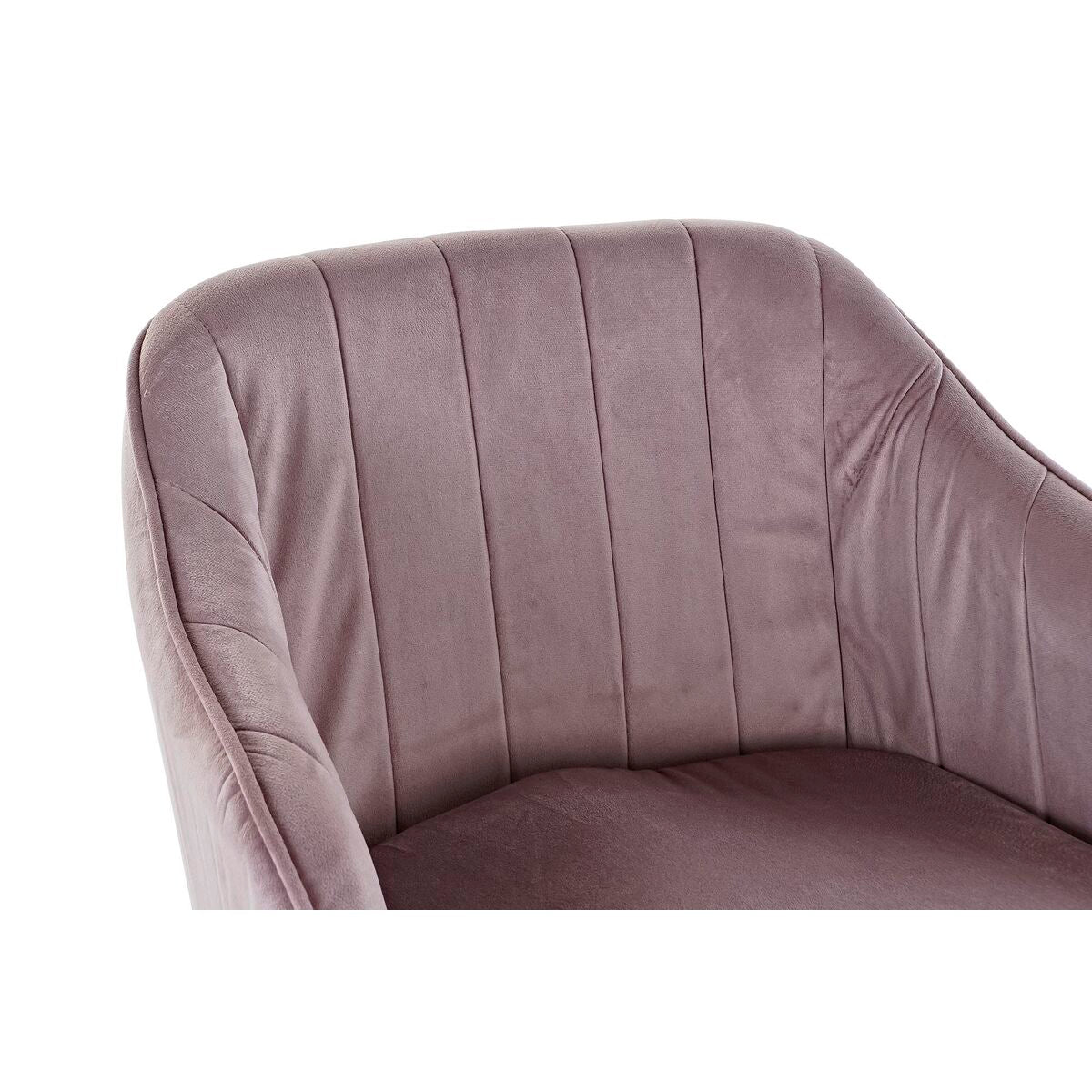 Dining Chair DKD Home Decor Pink Natural 56 x 55 x 70 cm 56 x 55 x 74 cm 56 x 47 x 72,5 cm-4