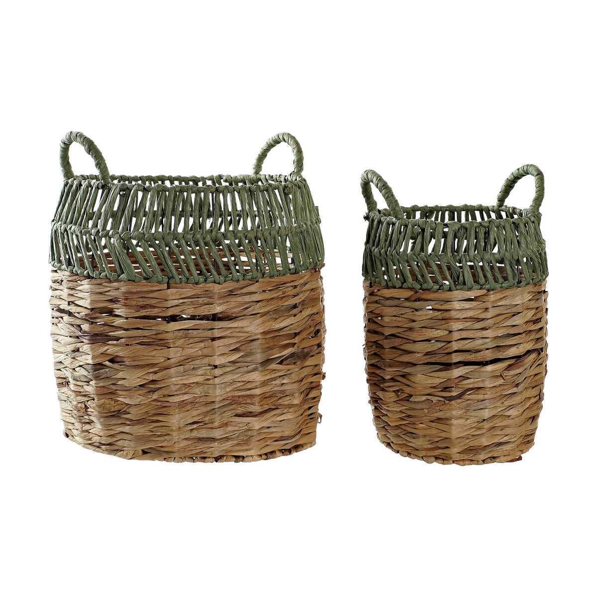 Basket set DKD Home Decor Rattan (33 x 33 x 40 cm)-0